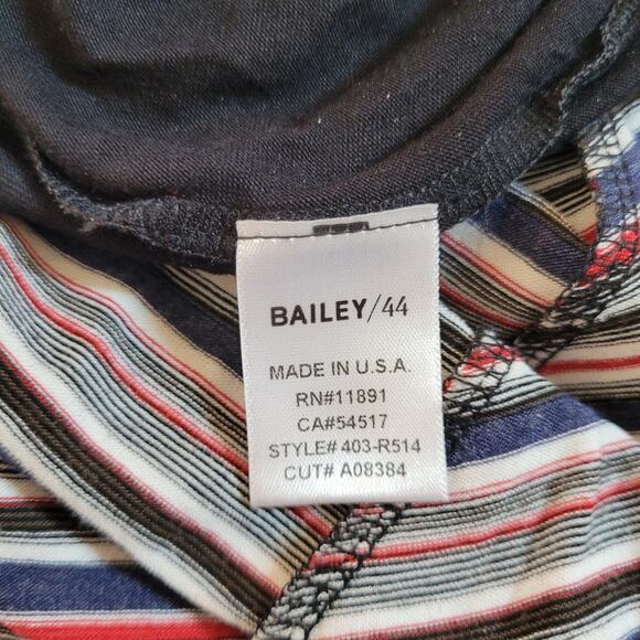 Bailey 44 Duststorm Stripe Maxi Tank Dress Womens M Ruching Minimalist Coastal - Picture 13 of 16